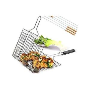 Stainless Steel BBQ Fish Meat Net Barbecue Grill Mesh Wire BBQ Grill Net Stainless Steel Barbecue Mesh Rack Grid.Made of stainless steel material, easy cleaning and durable.
Suitable for roasted leek