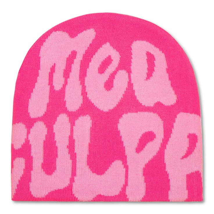 New Knitting Beanies Hat for Men and Women Paragraph Quality Cap Mea Culpa Fashion Hats