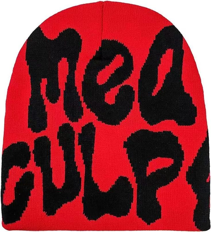 New Knitting Beanies Hat for Men and Women Paragraph Quality Cap Mea Culpa Fashion Hats