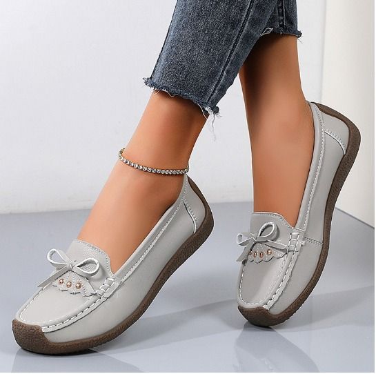 CLASSY COMFORT LADIES LEATHER SHOES, WOMEN TRENDY LOAFERS