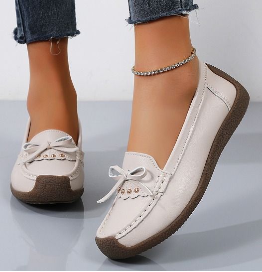 CLASSY COMFORT LADIES LEATHER SHOES, WOMEN TRENDY LOAFERS