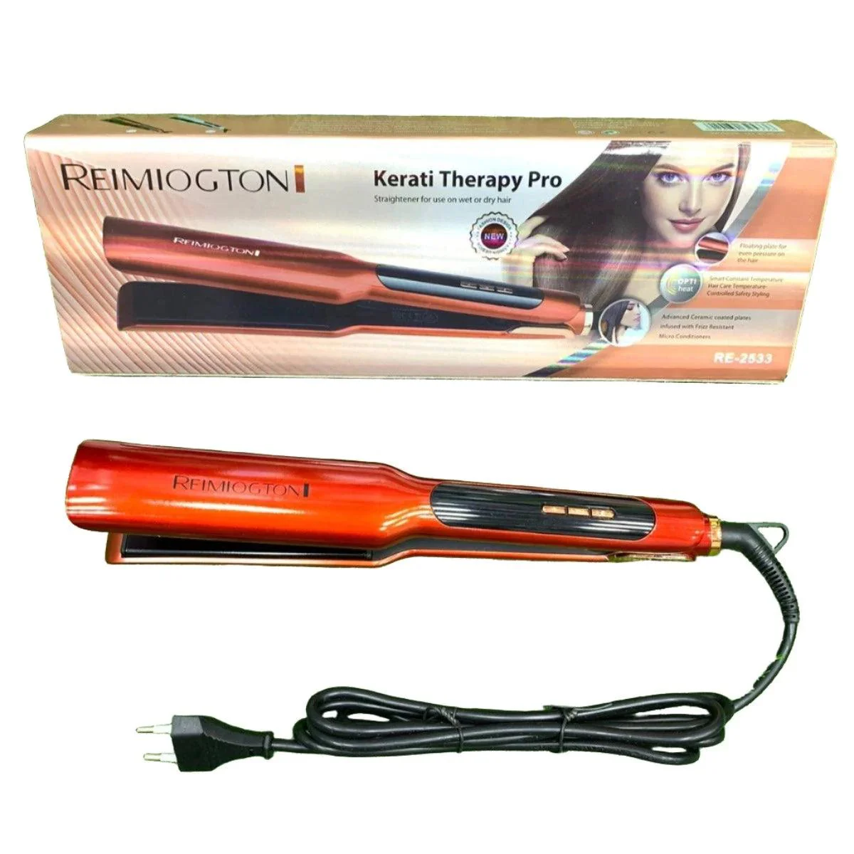 Reimiogton Professional Ceramic Flat Iron Hair Straightener – Fast Heat, Smooth Finish & Frizz Control