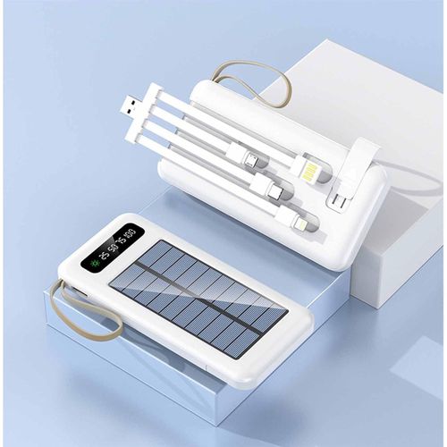 Ultra-Slim 14,000mAh Solar Power Bank with Built-In Phone Stand – Fast Charging, Portable & Travel-Ready 🔋