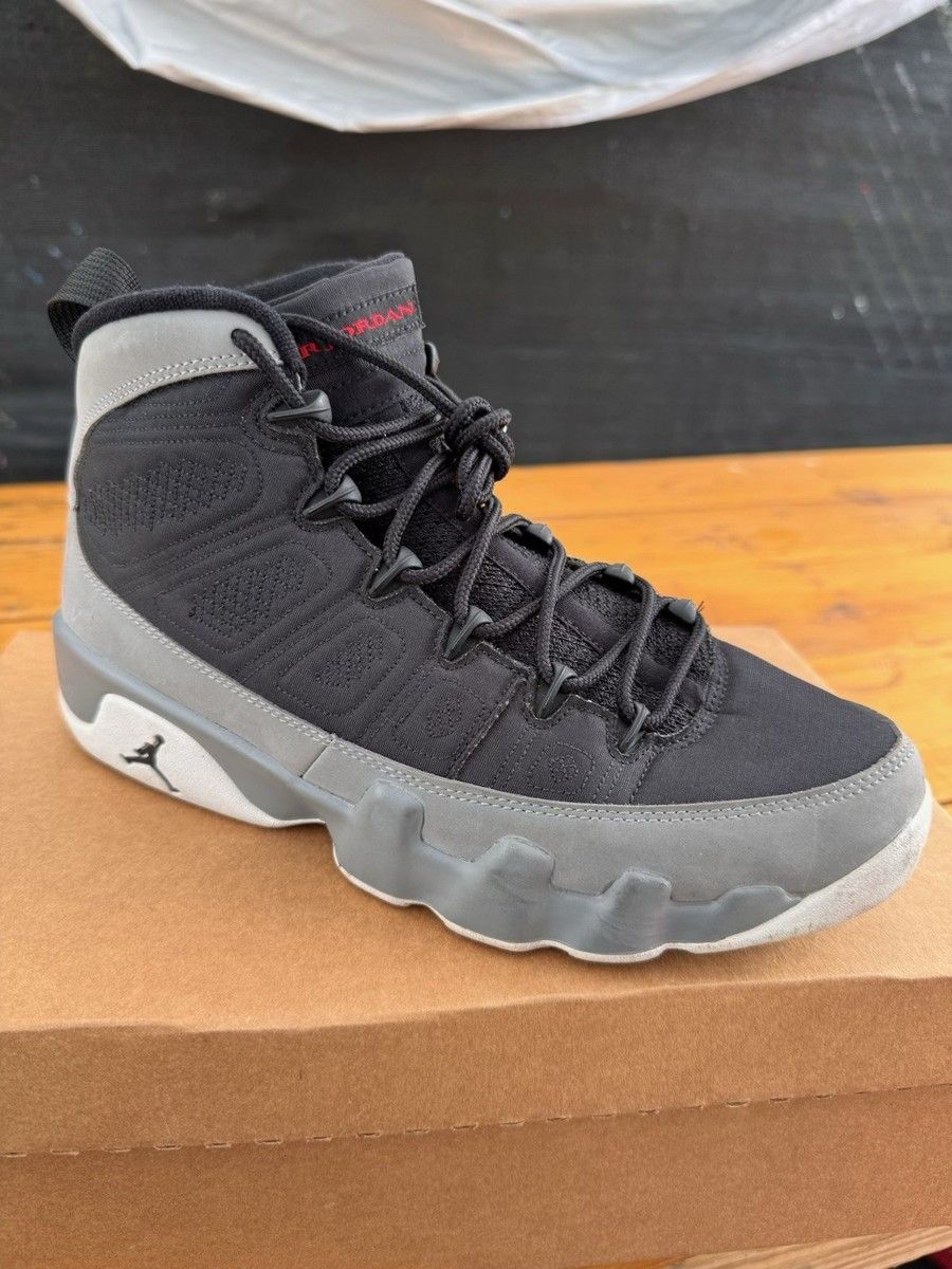 FLASH SALE: Air Jordan 9 Retro Sneakers – Black & Grey (LAST PAIR AT OFFER PRICE!) size 44 ONLY 1 PAIR LEFT