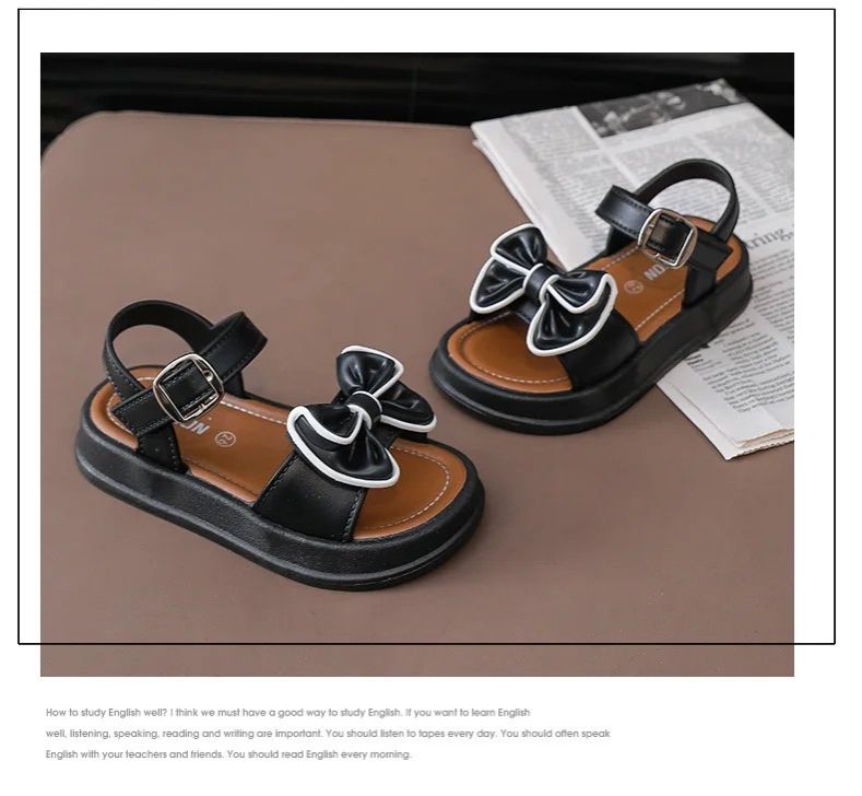 Girls' Fancy Sandals – Soft Sole Elegant Shoes