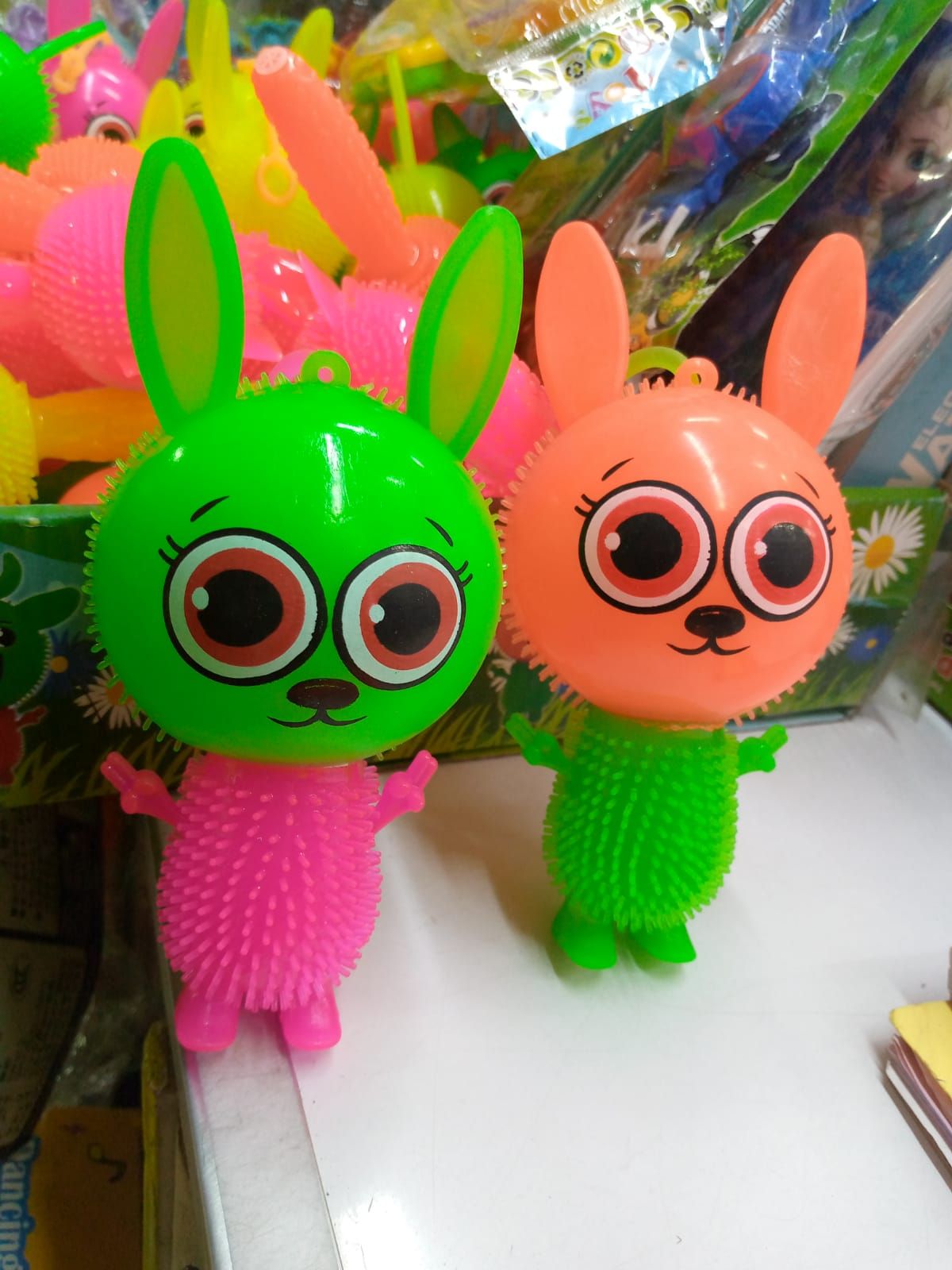 FUN 2 Pcs Chuchu Dolls Chu Chu Spike Baby Rattle for Baby, Kids, Boys and Girls Multicolored