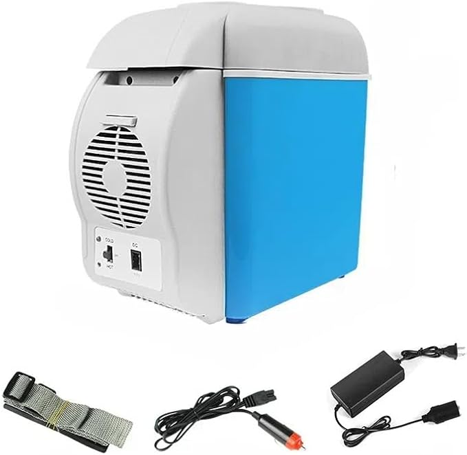 PREMIUM 7.5-Litre Portable Car Fridge Car Mini Refrigerator Compact and Portable Food Grade Low Noise Thickened Inner Liner Car