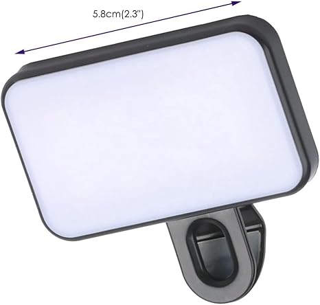 PREMIUM Portable Mini Selfie fill light rechargeable 3 modes adjustable brightness clip for mobile phone computer fill light
