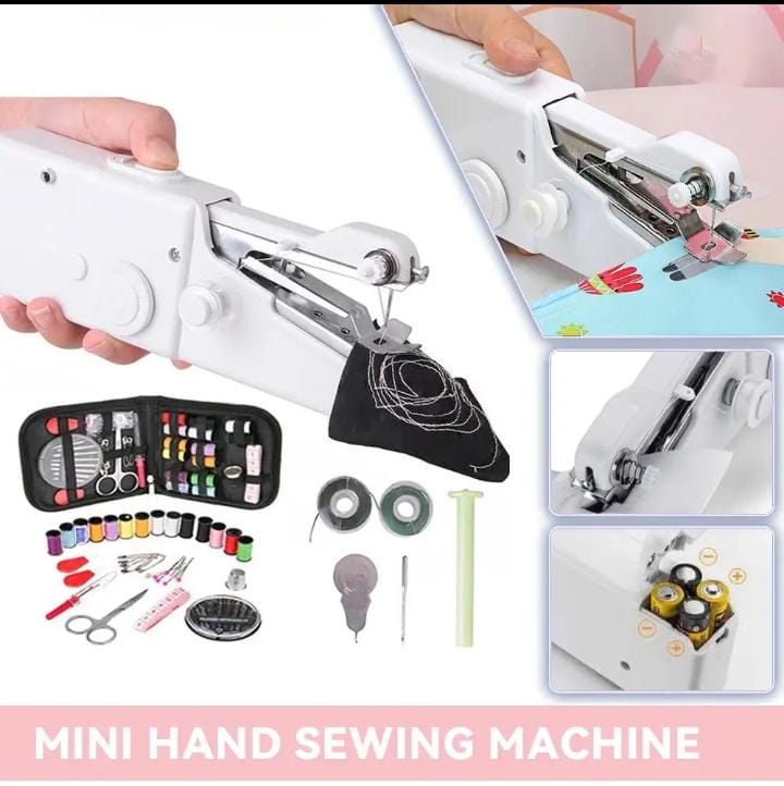 PORTABLE Handheld Sewing Machine Easy Multifunction Portable Sewing Machine. Easy Stitch and Repair Clothes, Curtains, Denim