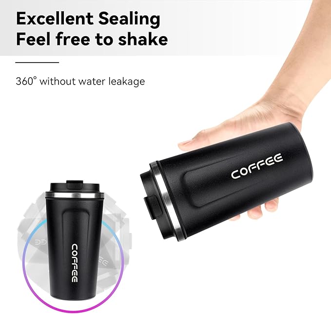 PREMIUM Thermo Cups Vacuum Mug Keeps Drinks Hot & Cold thermal coffee mug double wall BPA-Free Slip-Proof and Leak-Proof