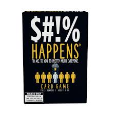 $#!% Happens - Rank Unfortunate Situations on The Misery Index Adult Card Game Shit Happens Card Game For Adults 2+ Players Ages 18+