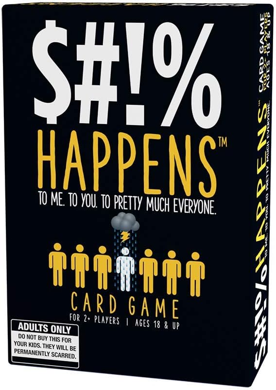 $#!% Happens - Rank Unfortunate Situations on The Misery Index Adult Card Game Shit Happens Card Game For Adults 2+ Players Ages 18+