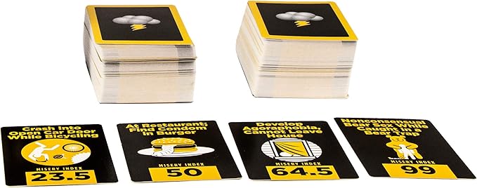$#!% Happens - Rank Unfortunate Situations on The Misery Index Adult Card Game Shit Happens Card Game For Adults 2+ Players Ages 18+