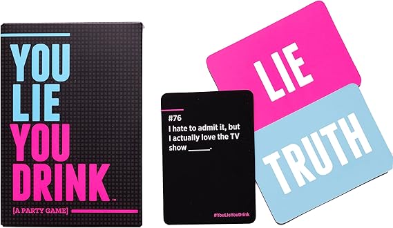 FUN You Lie You Drink - The Drinking Game for People Who Can't Lie The Drinking Game for People Who Can't Keep a Straight Face [A Party Game]