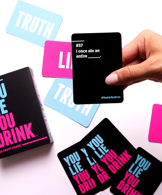 FUN You Lie You Drink - The Drinking Game for People Who Can't Lie The Drinking Game for People Who Can't Keep a Straight Face [A Party Game]