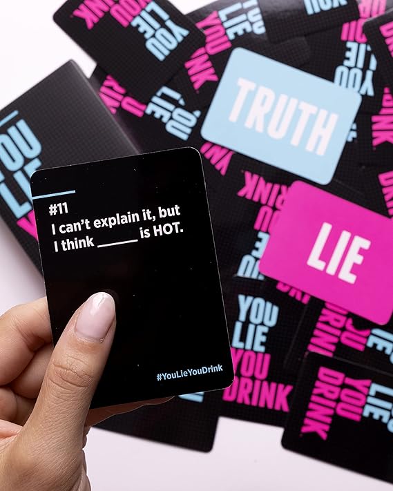 FUN You Lie You Drink - The Drinking Game for People Who Can't Lie The Drinking Game for People Who Can't Keep a Straight Face [A Party Game]