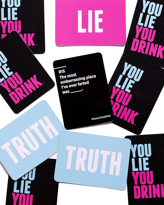 FUN You Lie You Drink - The Drinking Game for People Who Can't Lie The Drinking Game for People Who Can't Keep a Straight Face [A Party Game]