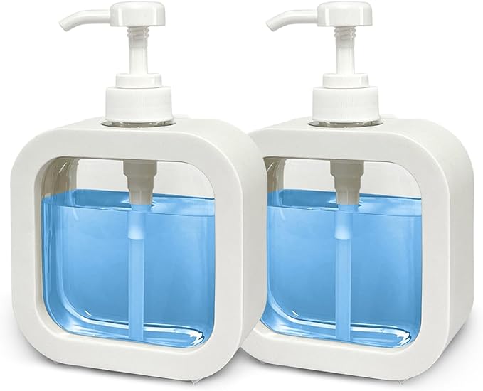 PREMIUM Apothecary Dispenser Bottle for Bathroom and Kitchen for Shampoo// Lotion// Oil// Shower Soap Hand Soap and Dish Soap Gift