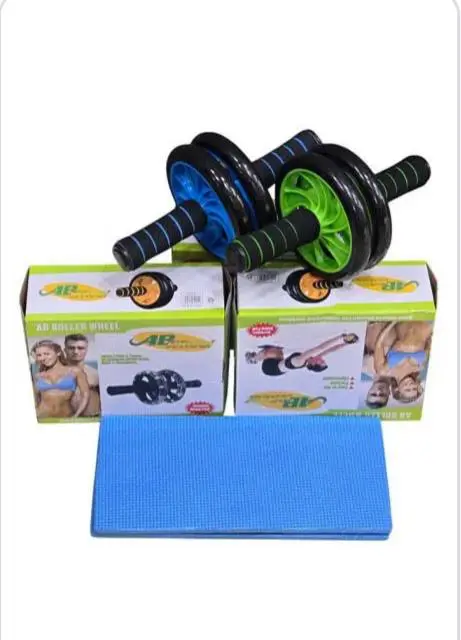 Abdominal Workout Roller Wheel: Portable Core Strength Trainer Home Roll-Out Exercises Abs Back Muscles Stability Balance Skill-Building Fitness Tool Compact Ages 16+ Gift.