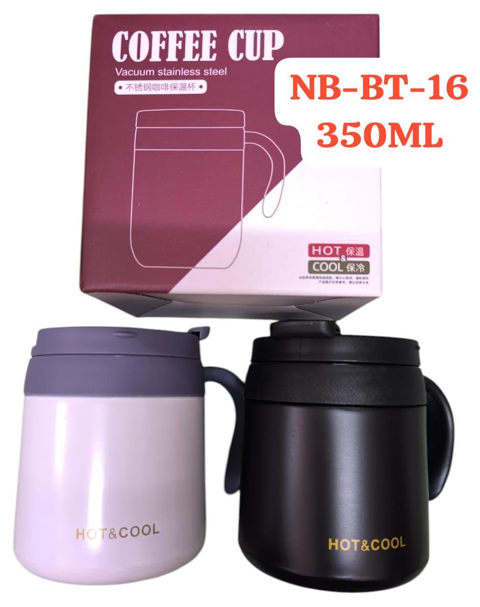Coffee Mug 350ml Vacuum Stainless Steel  NB-BT-16 Insulated Travel Cups Hot Cold Beverage Thermos Leak Proof Durable Drinkware Set for Home Office Outdoor Use