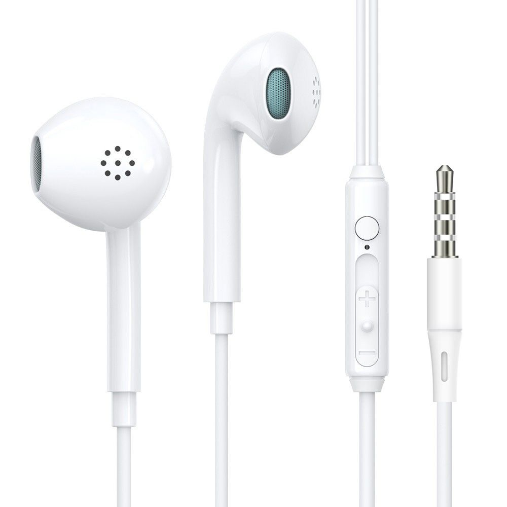 New simple universal in-ear headphone direct plug type computer mobile phone with microphone headphone wire control headphone manufacturers direct