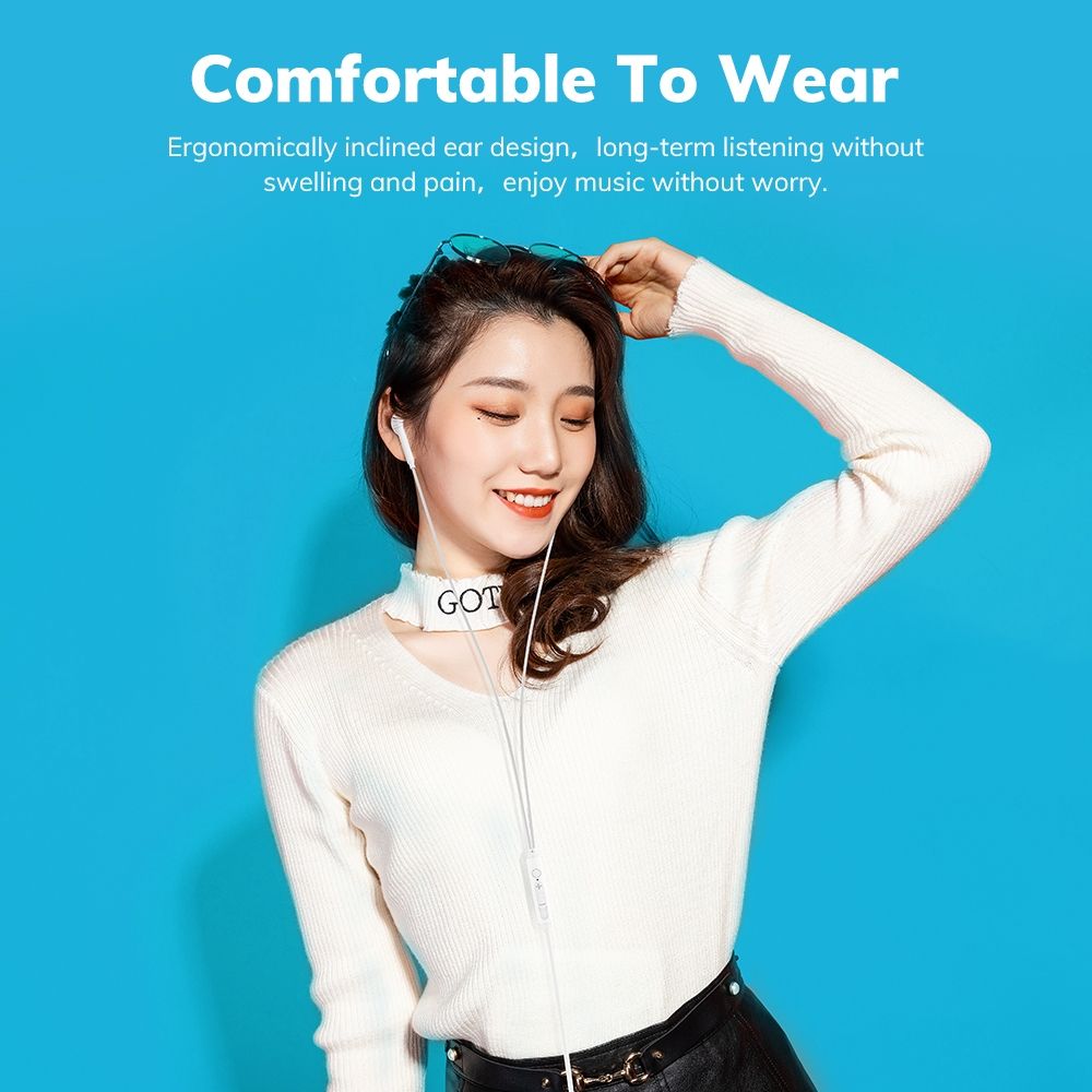 New simple universal in-ear headphone direct plug type computer mobile phone with microphone headphone wire control headphone manufacturers direct