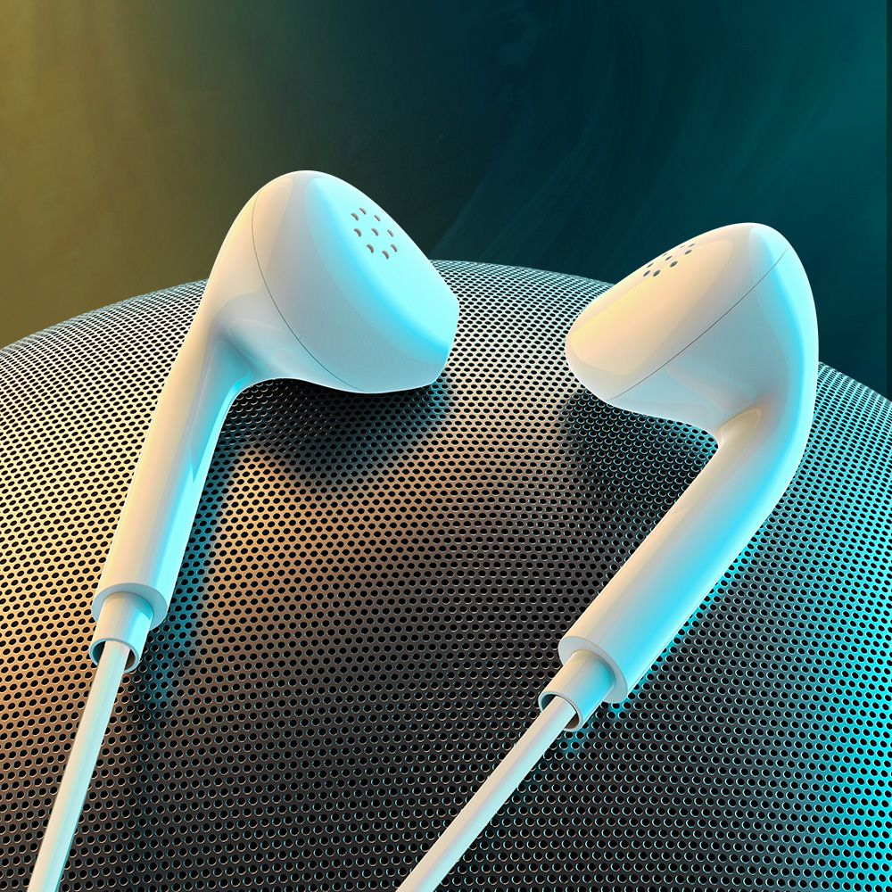 New simple universal in-ear headphone direct plug type computer mobile phone with microphone headphone wire control headphone manufacturers direct