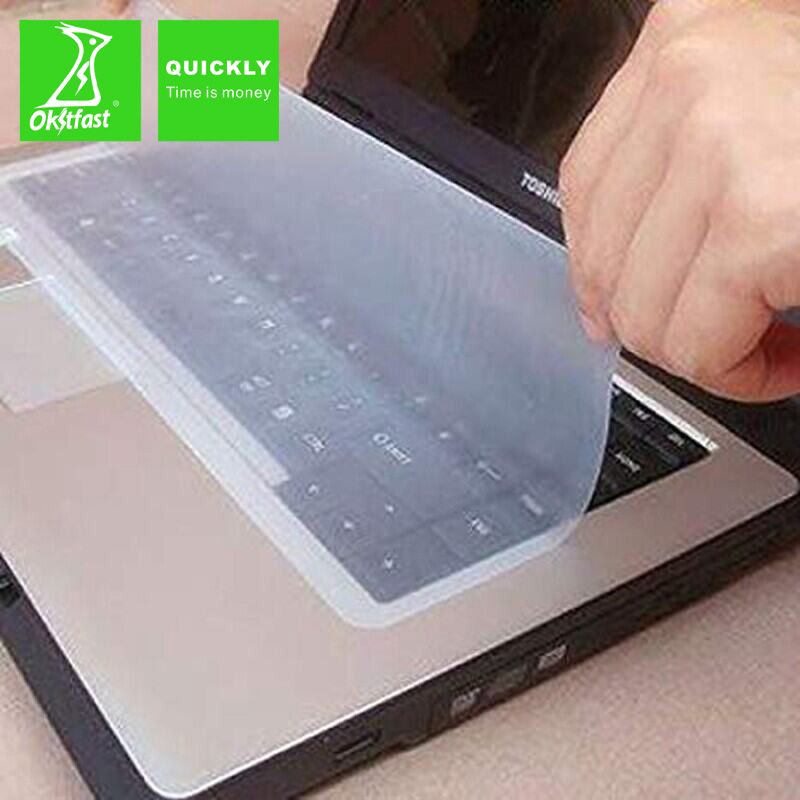 Universal keyboard cover Laptop keyboard cover Desktop silicone transparent keyboard cover dust 14 "15"