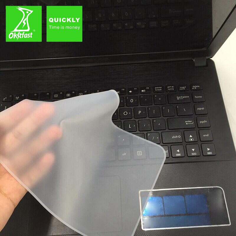 Universal keyboard cover Laptop keyboard cover Desktop silicone transparent keyboard cover dust 14 "15"