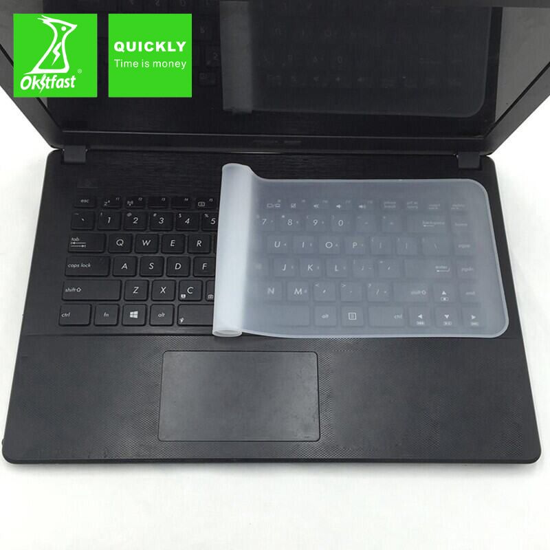 Universal keyboard cover Laptop keyboard cover Desktop silicone transparent keyboard cover dust 14 "15"