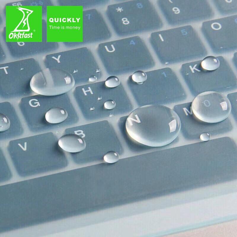 Universal keyboard cover Laptop keyboard cover Desktop silicone transparent keyboard cover dust 14 "15"