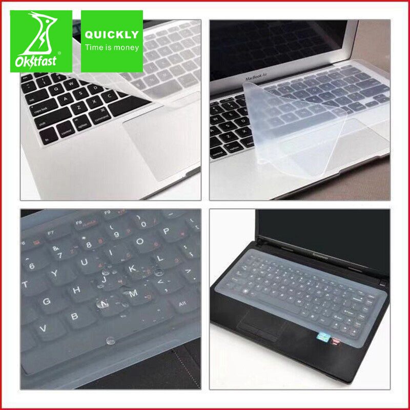 Universal keyboard cover Laptop keyboard cover Desktop silicone transparent keyboard cover dust 14 "15"