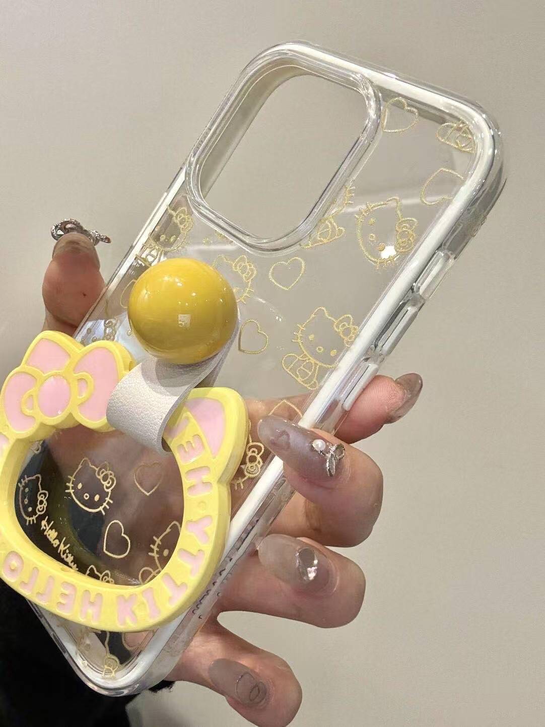 Cute full-screen Hello Kitty phone case for iPhone 16 Pro Max. Apple 15, new model 14, female 13/12/11.