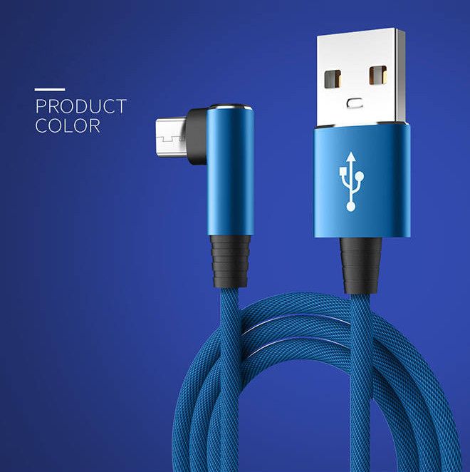 Elbow data cable fast charging is super suitable for mobile phone Type-C Android and Apple interfaces