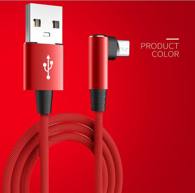 Elbow data cable fast charging is super suitable for mobile phone Type-C Android and Apple interfaces