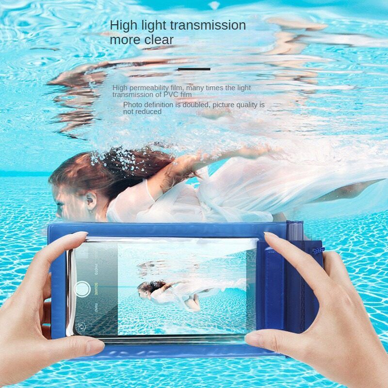 Transparent Waterproof Phone Pouch - Swimming/Diving Case with Touchscreen