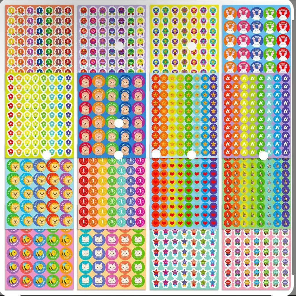 Children Reward Stickers Student Stationery Stickers Creative Cartoon Cute Teacher Reward Stickers Cute Little Girl Stickers Luggage Stickers