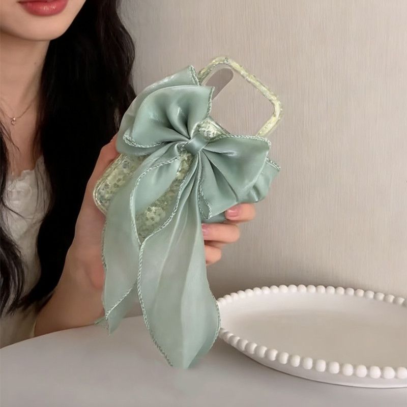 Pink series girl heart three-dimensional bowknot iPhone 17 Pro/16/15/14 phone case 13 cute 12 creative 11