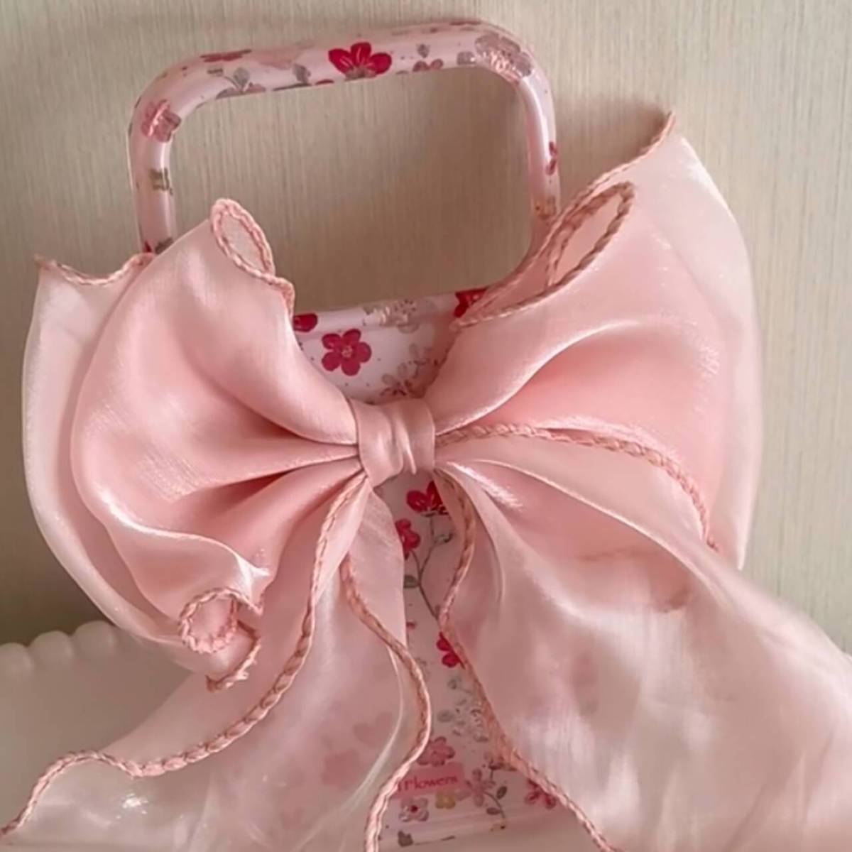 Pink series girl heart three-dimensional bowknot iPhone 17 Pro/16/15/14 phone case 13 cute 12 creative 11