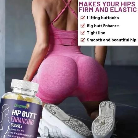 ORIGINAL Daynee Hip Butt Gummies Enlargement Gummies Hip butt enhancing gummies BBL GUMMIES -Natural 60 Chewable Dietary Supplements