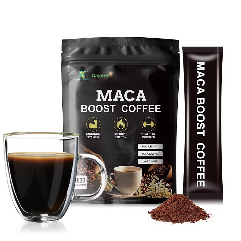 Male Maca Coffee Herbal Organic Naturally Tongkat Ali Root Improve Fertility Men Energy Maca x power coffee for men male coffee