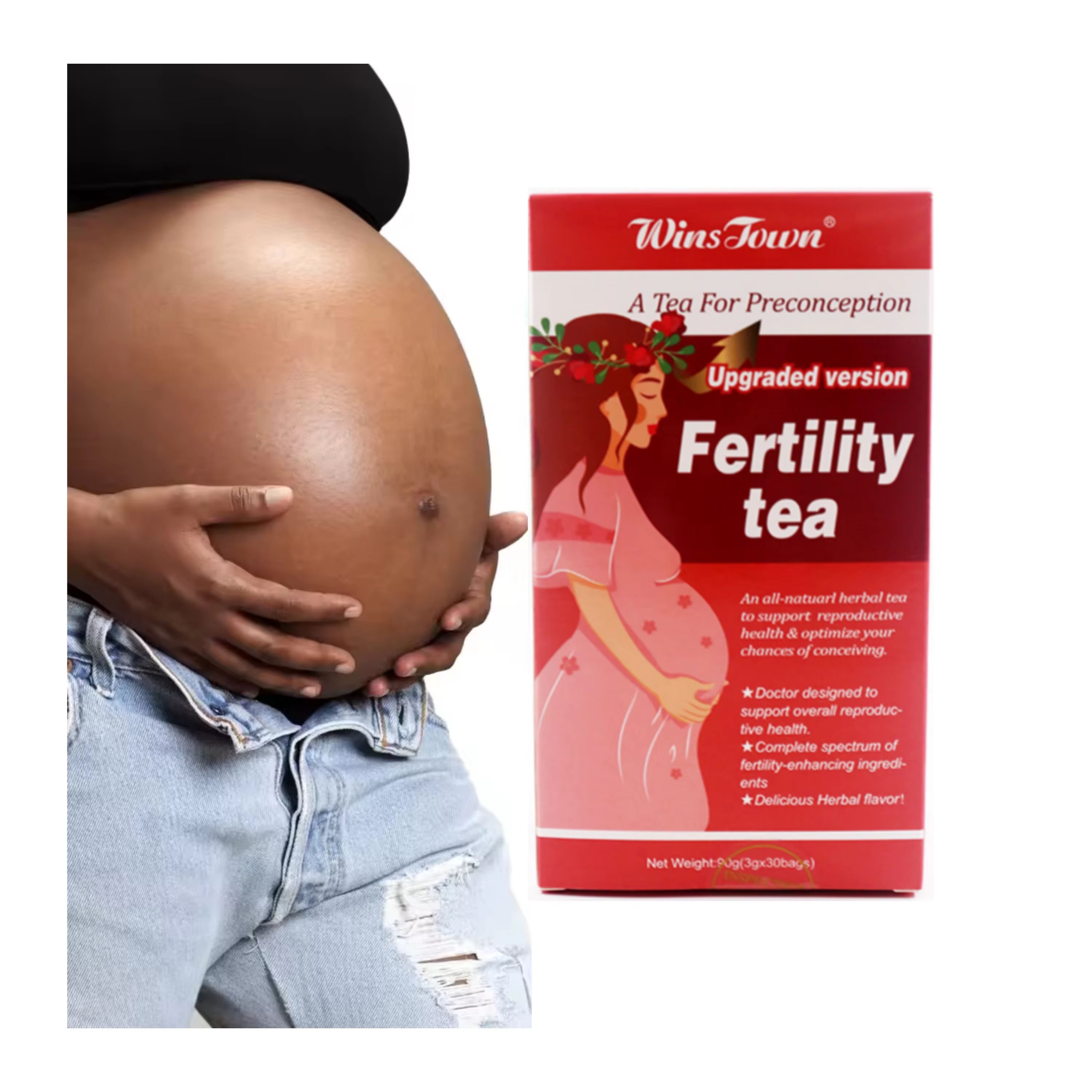 Winstown Detox Herbs Women Supplements Organic Boxed Female Health Care Tea Freshly Processed Bagged Tea