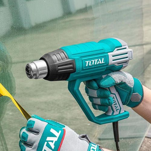 TOTAL TOTAL, HEAT GUN - Hot Air Gun Kit 2000W + Free Nozzle Accessories Premium Heavy Duty