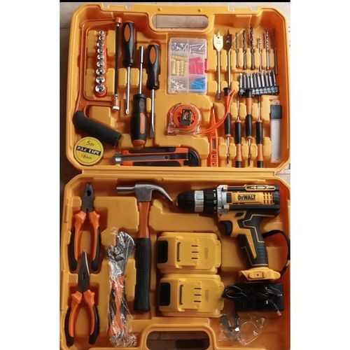 Dewalt 129pcs 21V Codeless Electric Hammer Drill Garden Set