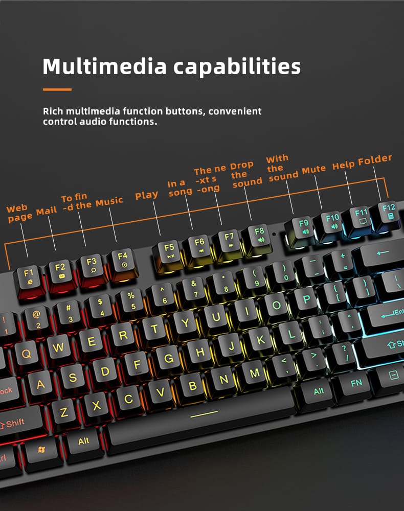 4 in 1 pc gaming keyboard mouse gaming headset set rgb led backlit with miuse pad, headphones, keyboard, for gamers