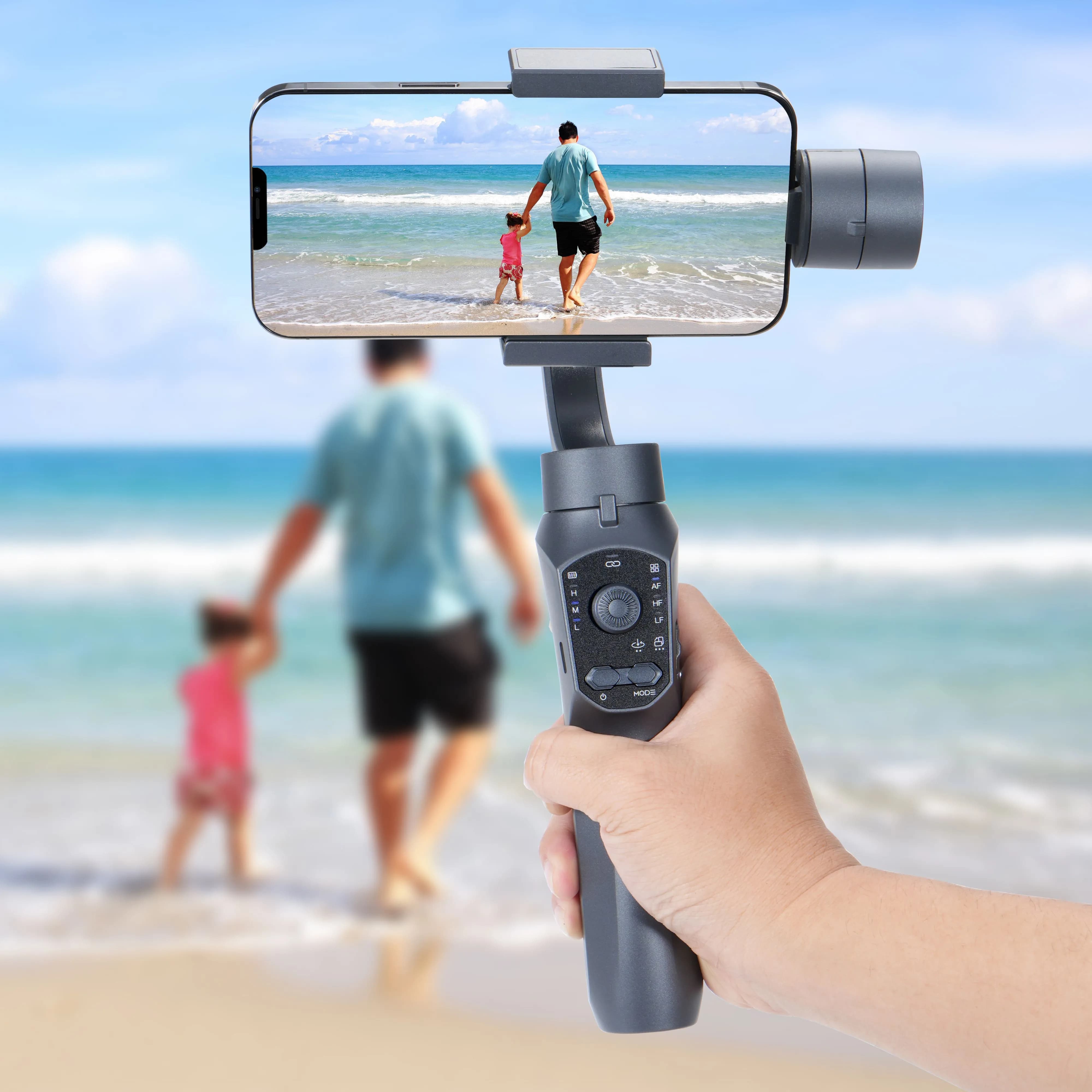 multi function 3 axis handheld gimbal stabilizer f10 pro outdoor sport gimbal stabilizer tripod tracking for camera handheld 3 axis gimbal for phone photography