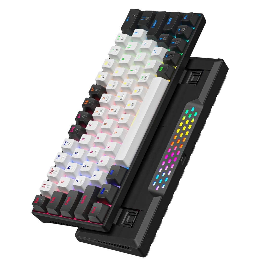 60% mechanical gaming keyboard RGB LED Backlit Gamer type c gaming keyboard, mechanical computer gaming keyboard
mini game keyboard black and white