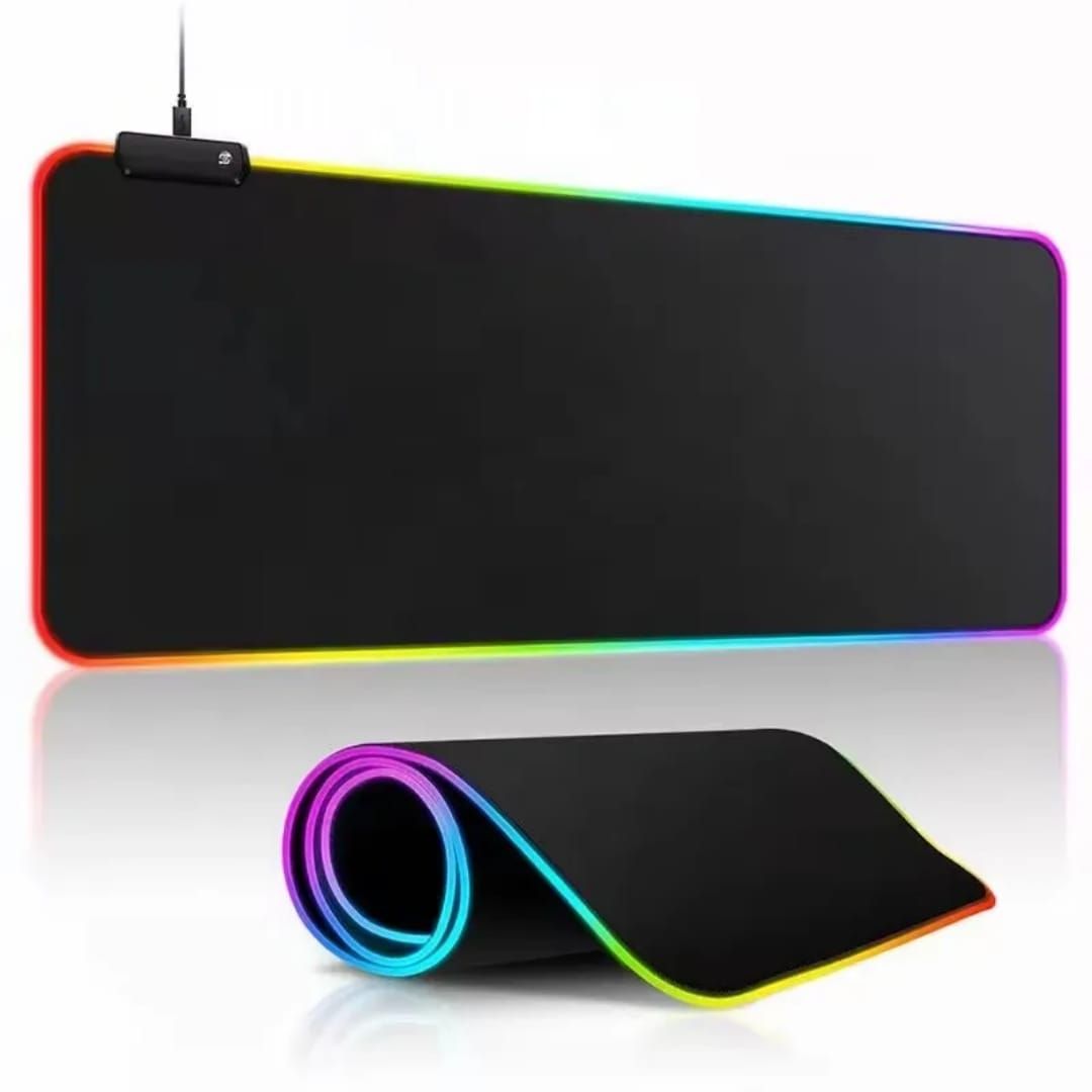 RGB light Mouse pad colorful desk mat waterproof gamer gaming mouse pad gaming mat 800mm long, extra large extendable LED mousepad computer and pc gamers rgb  design non slip pad, laptop keyboard mat