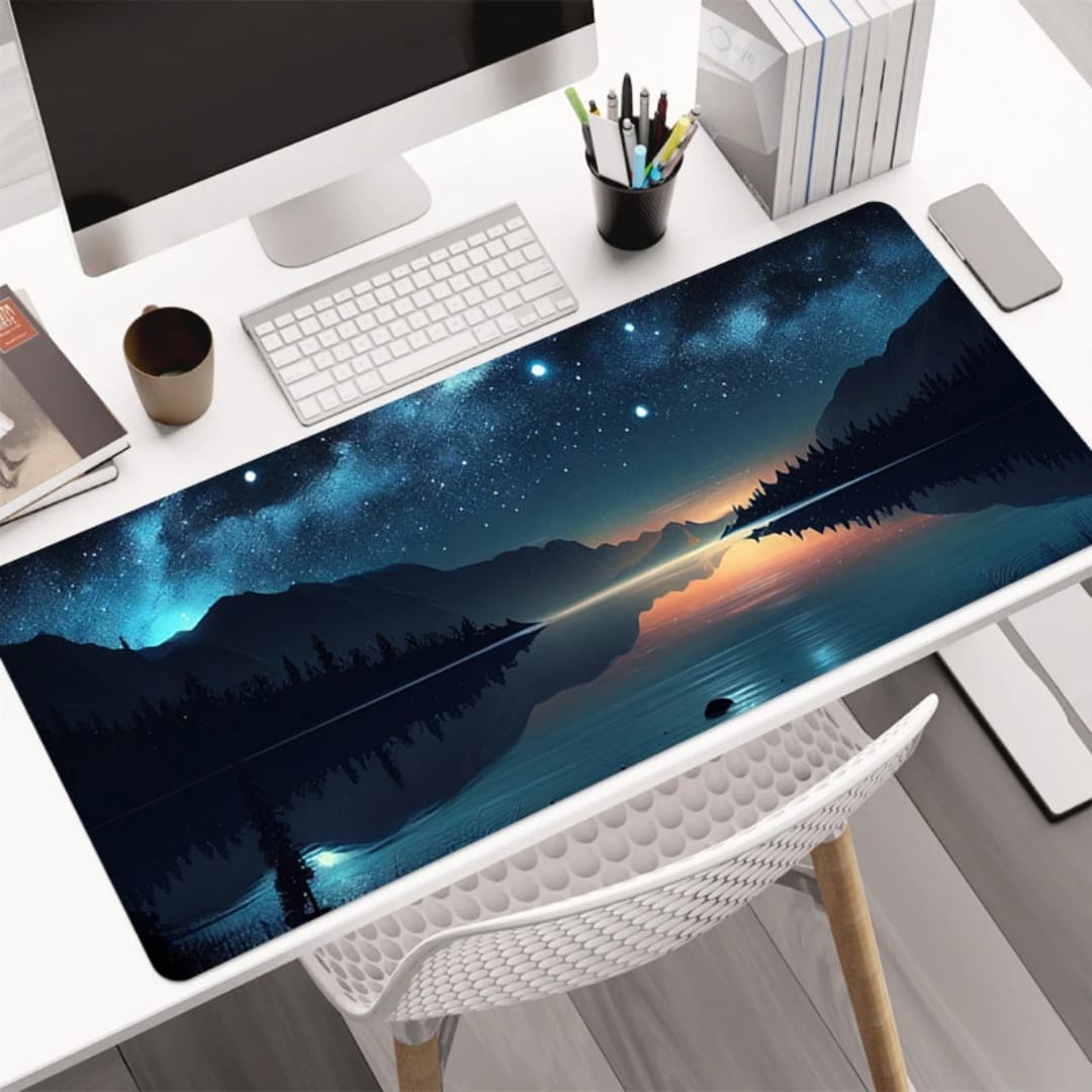 gaming mousepad game keyboard mat, large size extra large desk mat with great pattern laptop mat office desk pad rubber gaming pad mouse pad for gaming and office