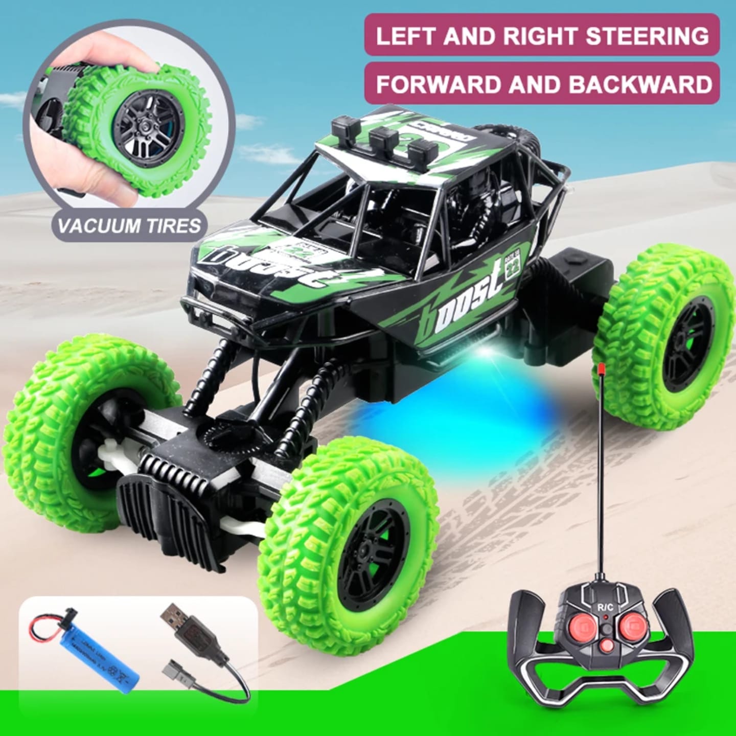 Remote control RC off-road car hill climbing 2WD high speed racing hill climbing rc car